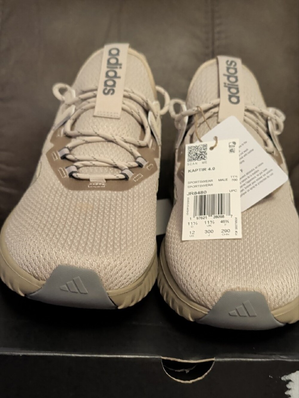 adidas Men’s Kaptir 4.0 Sneakers in Light Beige - Picture 3 of 8